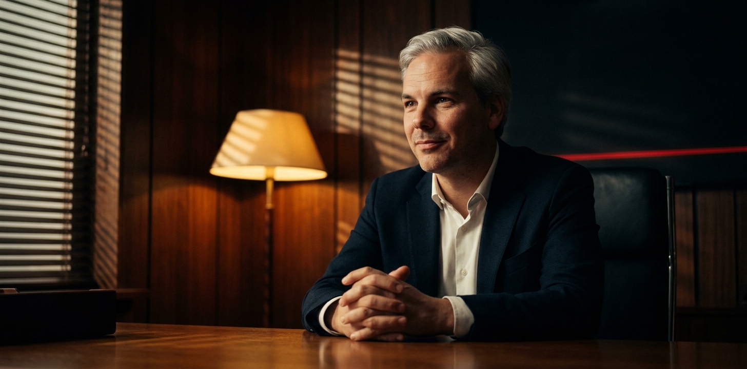 Bodo Hanssen — dunkler Büro-Dialog mit negativer Füllung